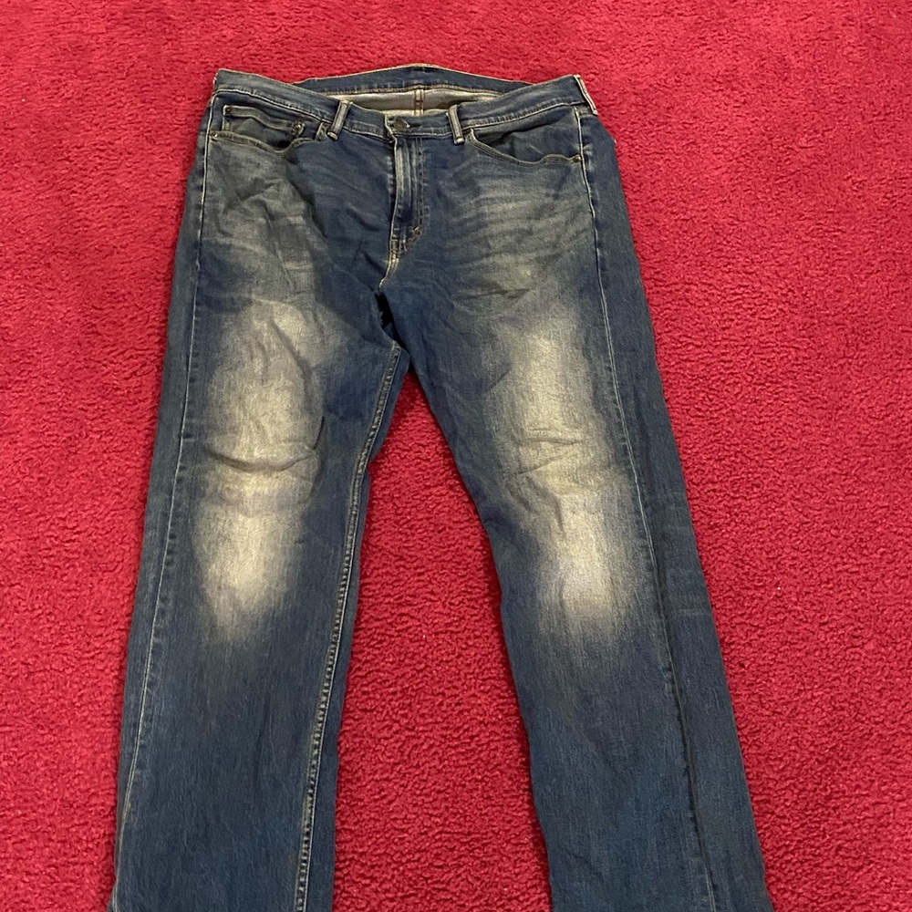 Classic Men's Straight-Leg Blue Jeans